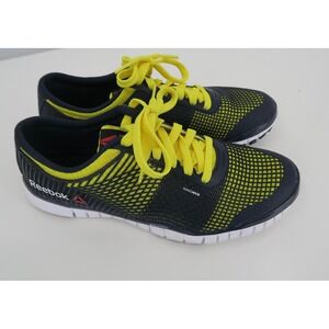 Reebok NanoWeb Training Shoes Men's Size 9 Yellow Black Athletic Sneakers